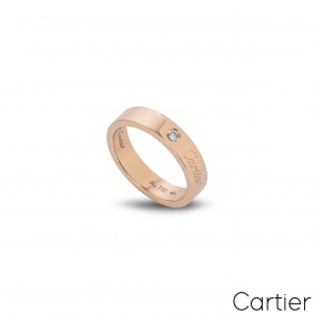 Cartier Rose Gold C de Cartier Diamond Wedding Ring B4086400
